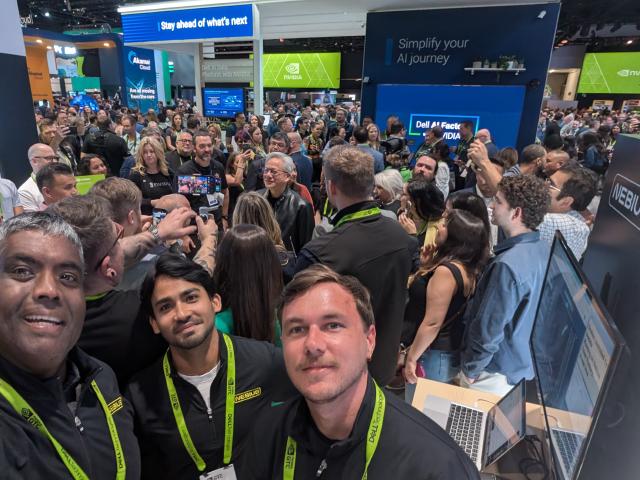 GTC 2026 - Jensen visiting Nebius booth